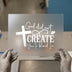 God Did Not Create You To Blend In Cross | DTF Transfer Ready to Press | Christian Heat Transfer