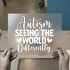 Autism Seeing The World Differently | DTF Transfer Ready to Press | Advocacy Heat Transfer