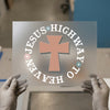 Jesus Highway to Heaven Cross | DTF Transfer Ready to Press | Faith Heat Transfer