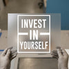 Invest In Yourself | DTF Transfer Ready to Press | Motivational Heat Transfer