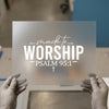 Made to Worship Psalm 95:1 | DTF Transfer Ready to Press | Faith Heat Transfer