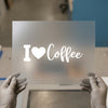 I Love Coffee Design | DTF Transfer Ready to Press | Script Lettering Heat Transfer