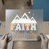 Faith Can Move Mountains | DTF Transfer Ready to Press | Retro Inspirational Heat Transfer