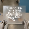 Small Biz Happy Dance Quote | DTF Transfer Ready to Press | Entrepreneur Heat Transfer