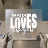 Jesus Loves You DTF Transfer | Ready to Press | Faith Heat Transfer