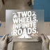 Two Wheels, Infinite Roads | DTF Transfer Ready to Press | Motorcycle Heat Transfer