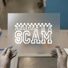 Adulting is a Scam | DTF Transfer Ready to Press | Retro Checker Heat Transfer