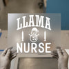 Llama Nurse Christmas DTF Transfer Ready to Press | Holiday RN Heat Transfer