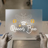 Queen Bee with Sunflowers | DTF Transfer Ready to Press | Boho Chic Heat Transfer
