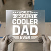 World's Coolest Dad Ever | DTF Transfer Ready to Press | Bold Typographic Heat Transfer