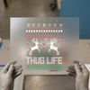 Thug Life Ugly Christmas Pixel Deer | DTF Transfer Ready to Press | Novelty Heat Transfer