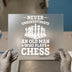 Never Underestimate An Old Man Who Plays Chess | DTF Transfer Ready to Press | Retro Heat Transfer