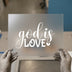 God Is Love Script | DTF Transfer Ready to Press | Inspirational Heat Transfer