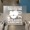 Construction Humor DTF Transfer | Ready to Press | DIY Tool Heat Transfer