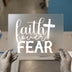 Faith Over Fear Cross | DTF Transfer Ready to Press | Inspirational Heat Transfer