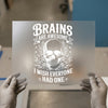 Brains Are Awesome Skull | DTF Transfer Ready to Press | Humorous Heat Transfer