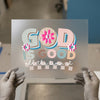 God is Good All The Time DTF Transfer Ready to Press | Retro Floral Heat Transfer
