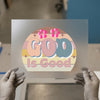 God Is Good Retro Sunset | DTF Transfer Ready to Press | Tropical Heat Transfer