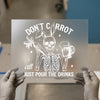 Skeleton Bunny 'Don't Carrot All' | DTF Transfer Ready to Press | Humorous Heat Transfer
