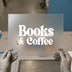 Books & Coffee | DTF Transfer Ready to Press | Cozy Aesthetic Heat Transfer