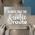 Always Take the Scenic Route | DTF Transfer Ready to Press | Outdoorsy Heat Transfer