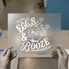 Eggs & Booze Bunny | DTF Transfer Ready to Press | Easter Heat Transfer
