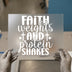 Faith Weights Protein Shakes | DTF Transfer Ready to Press | Gym Heat Transfer