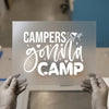 Campers Gonna Camp Quote | DTF Transfer Ready to Press | Rustic Heat Transfer