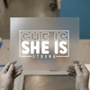 She Is Strong Empowerment | DTF Transfer Ready to Press | Bold Statement Heat Transfer