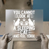Sleeping Cat Quote | DTF Transfer Ready to Press | Humorous Heat Transfer