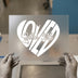 Loved John 3:16 Heart | DTF Transfer Ready to Press | Faith Heat Transfer