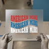 American Mini Retro Font | DTF Transfer Ready to Press | Wavy Text Heat Transfer