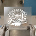 Loud and Proud Football Dad | DTF Transfer Ready to Press | Sports Fan Heat Transfer
