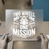 Two Wheels, One Mission | DTF Transfer Ready to Press | Biker Heat Transfer