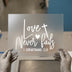 Love Never Fails DTF Transfer Ready to Press | Scriptural Heat Transfer