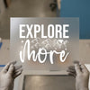 Explore More Mountain Design | DTF Transfer Ready to Press | Adventure Heat Transfer