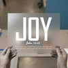 JOY John 16:22 | DTF Transfer Ready to Press | Scripture Heat Transfer
