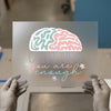 Continue You Are Enough Brain | DTF Transfer Ready to Press | Motivational Heat Transfer