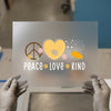 Peace Love Kind Bee Design | DTF Transfer Ready to Press | Cute Heat Transfer