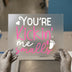 You're Kickin' Me Smalls Baby | DTF Transfer Ready to Press | Pregnancy Heat Transfer