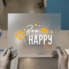 Bee Happy Quote DTF Transfer | Ready to Press | Motivational Heat Transfer