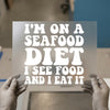 Seafood Diet Funny Quote | DTF Transfer Ready to Press | Retro Humorous Heat Transfer