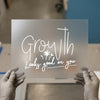 Growth Looks Good On You | DTF Transfer Ready to Press | Motivational Heat Transfer