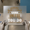 Dreams Don't Work Unless You Do | DTF Transfer Ready to Press | Motivational Quote Heat Transfer