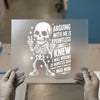 Sarcastic Skeleton DTF Transfer Ready to Press | Humorous Heat Transfer