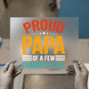 Proud Papa of Dumbass Kids | DTF Transfer Ready to Press | Humorous Heat Transfer