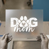 Dog Mom Paw Print Heart | DTF Transfer Ready to Press | Distressed Heat Transfer
