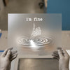 Skeleton 'I'm Fine' Thumbs Up | DTF Transfer Ready to Press | Humorous Heat Transfer
