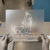 Religious Jesus & Lamb Line Art | DTF Transfer Ready to Press | Minimalist Heat Transfer
