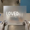 Loved Romans 5:8 | DTF Transfer Ready to Press | Scripture Heat Transfer